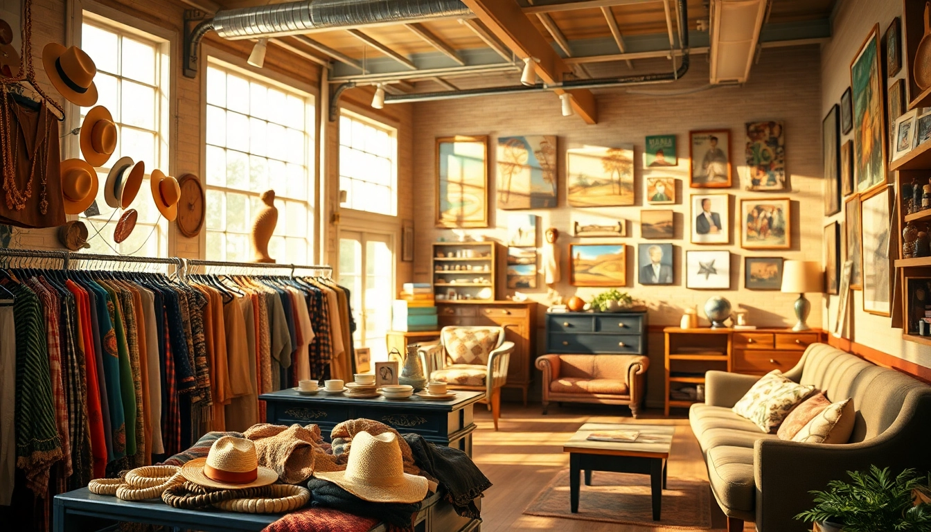 Shop for unique vintage clothes at https://thrift-vintage.com, showcasing eclectic thrift store ambiance.