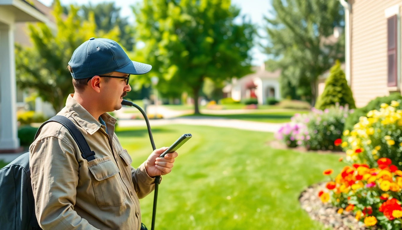 Expert conducting a residential exterminator service to ensure a pest-free home environment.