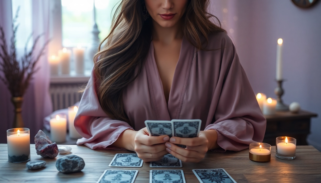 Engage with intuitive readings at https://julielynn.co with a professional reader in a mystical setting.
