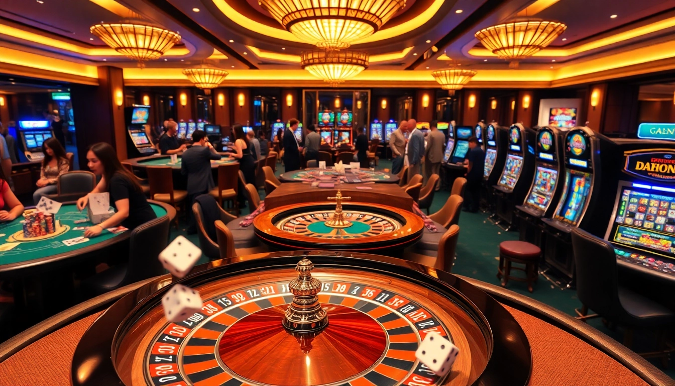 Experience the thrill of GG88 gaming with vibrant casino elements and luxury atmosphere.