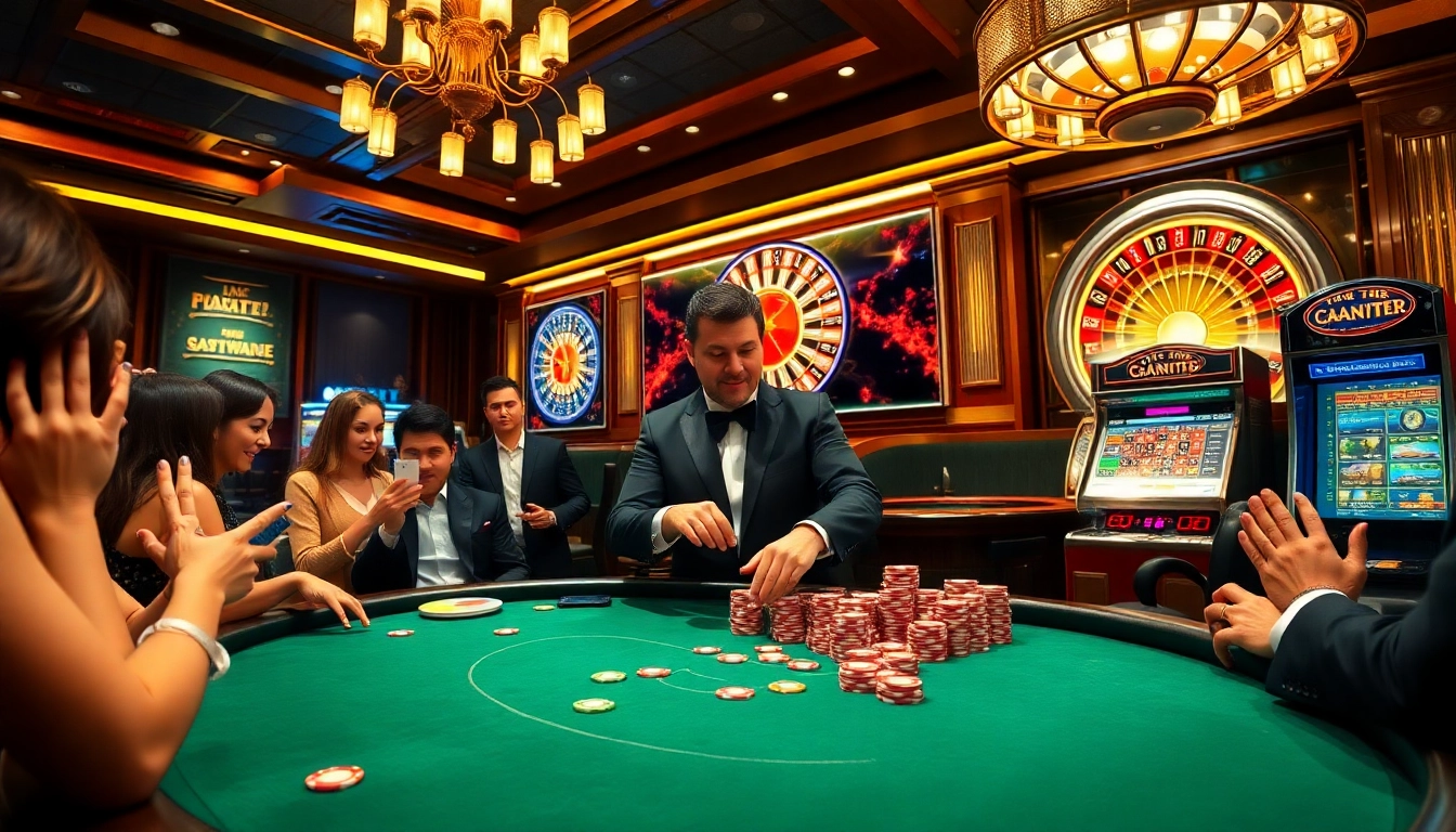 Join the excitement at https://f168info.com/ with players at a high-stakes poker table.