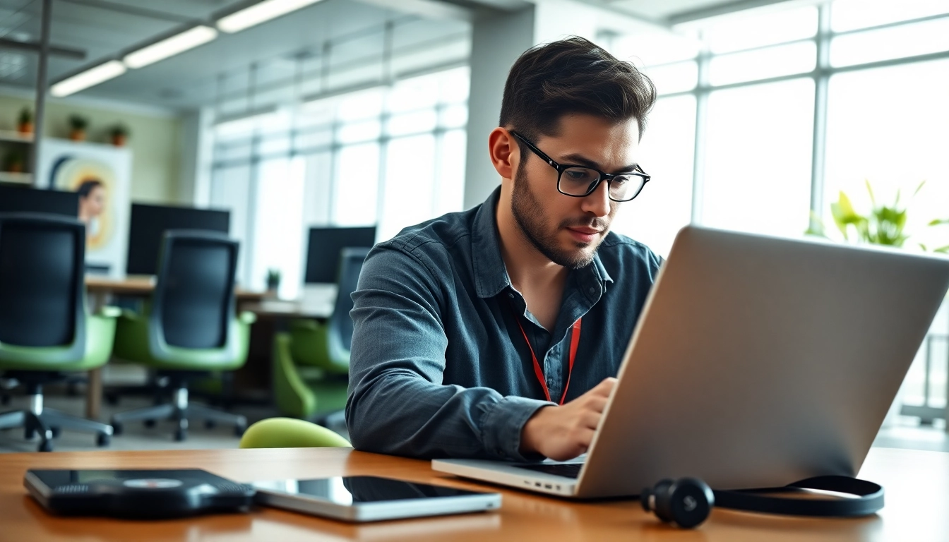 Utilizing ToDesk远程控制, an IT technician focuses on remote desktop management.