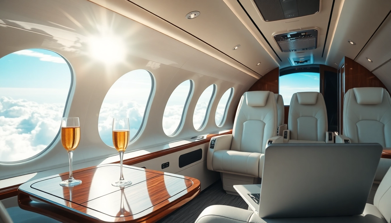 Experience luxury travel with https://flymarquis.com featuring a private jet's elegant interior.