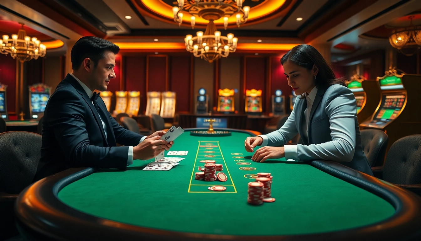 Gambling with precision at an elegant poker table showcasing 88XX game strategies.