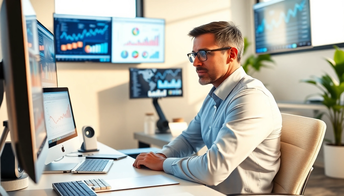 Boost Clearwater FL SEO with a professional consultant analyzing website performance data.