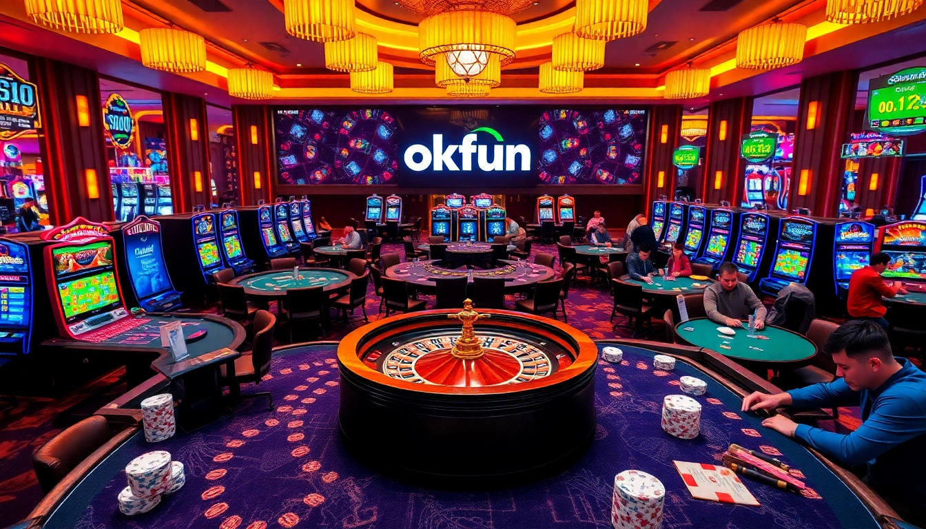 Experience thrilling gameplay at okfun with vibrant casino atmosphere and engaging games.
