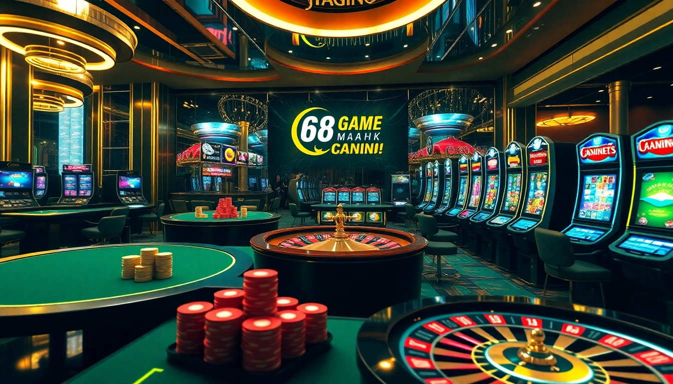 Experience thrilling games at 68 Game Bài with vibrant casino visuals and immersive interfaces.