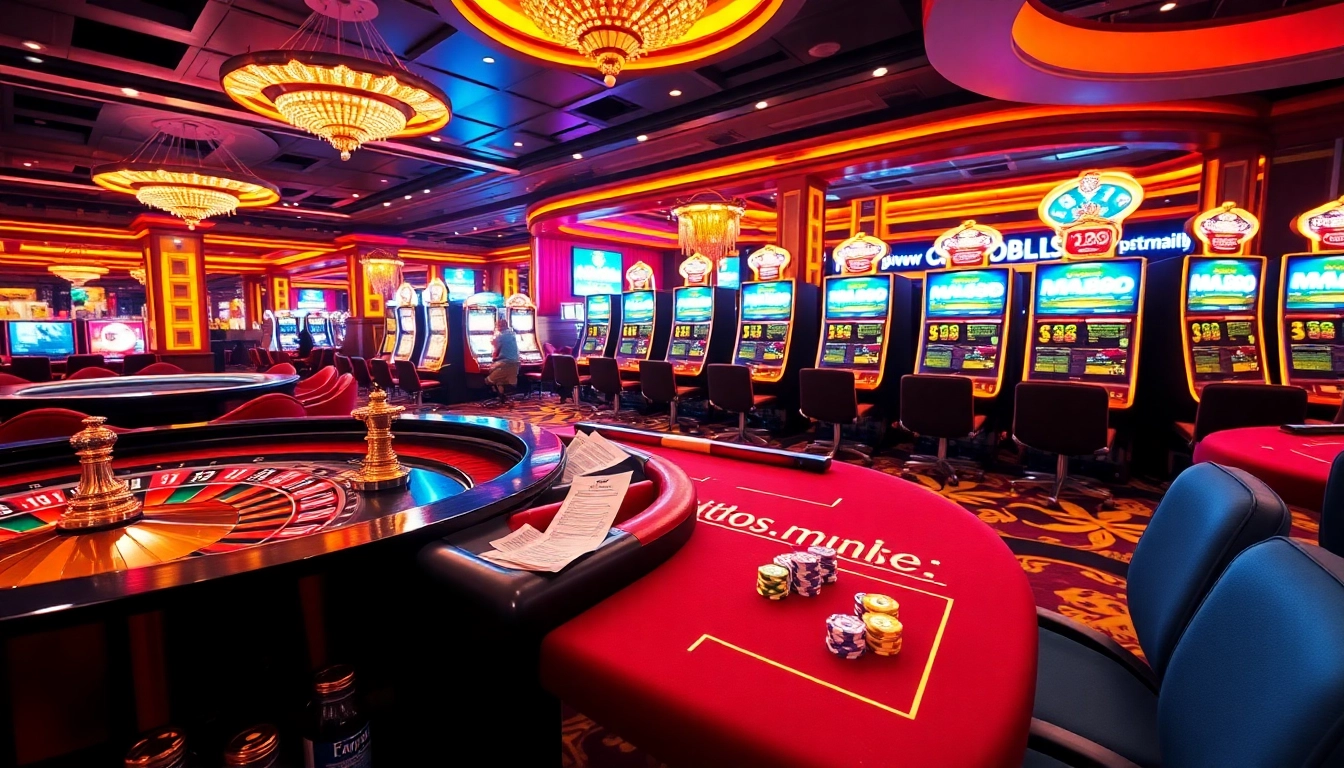 Experience thrilling gambling action at https://mm88.team/ with poker games and vibrant slot machines.