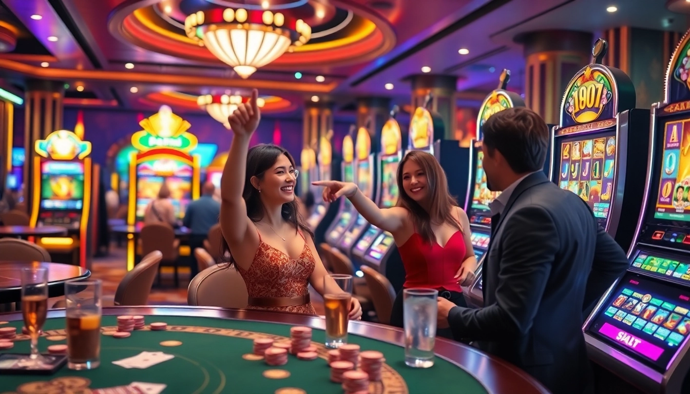Experience the excitement of PG99 nổ hũ slots in a luxurious casino atmosphere.