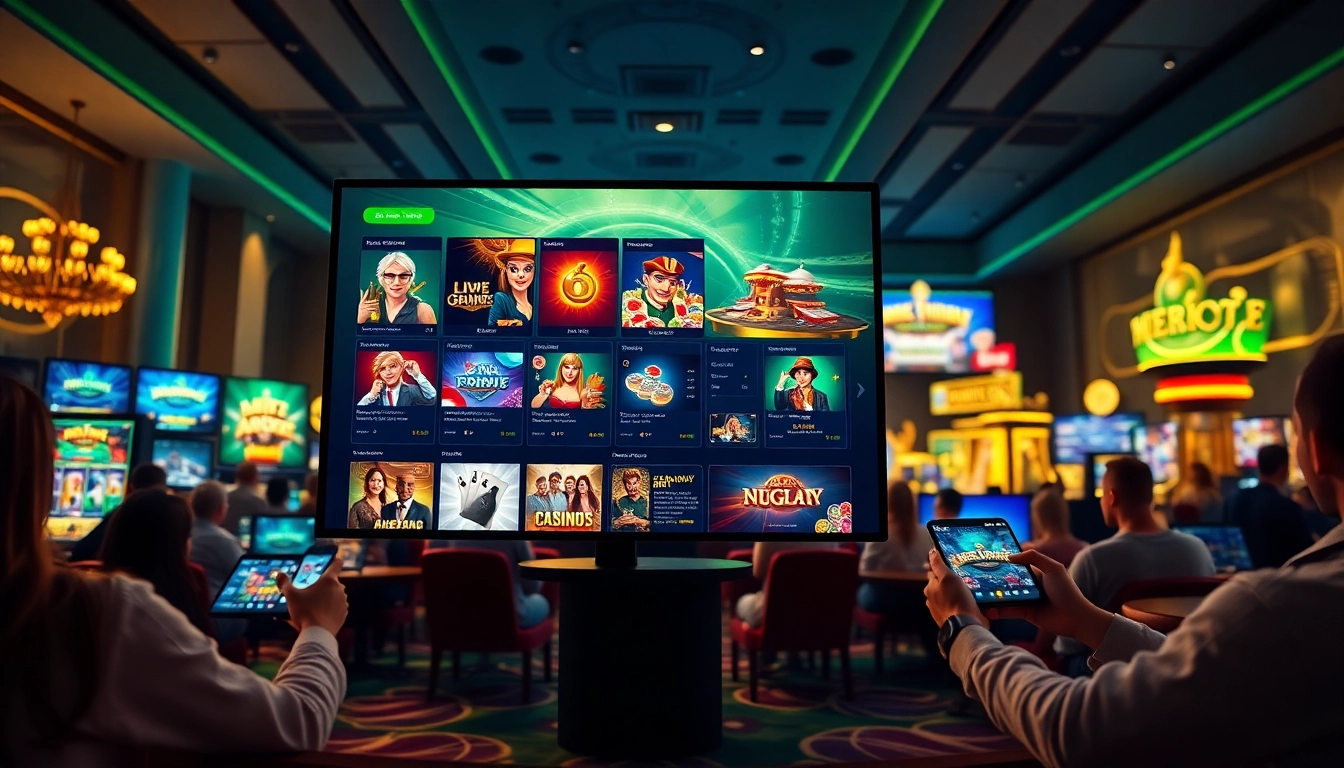 Exciting HH666 online casino scene with players engaged in vibrant games.