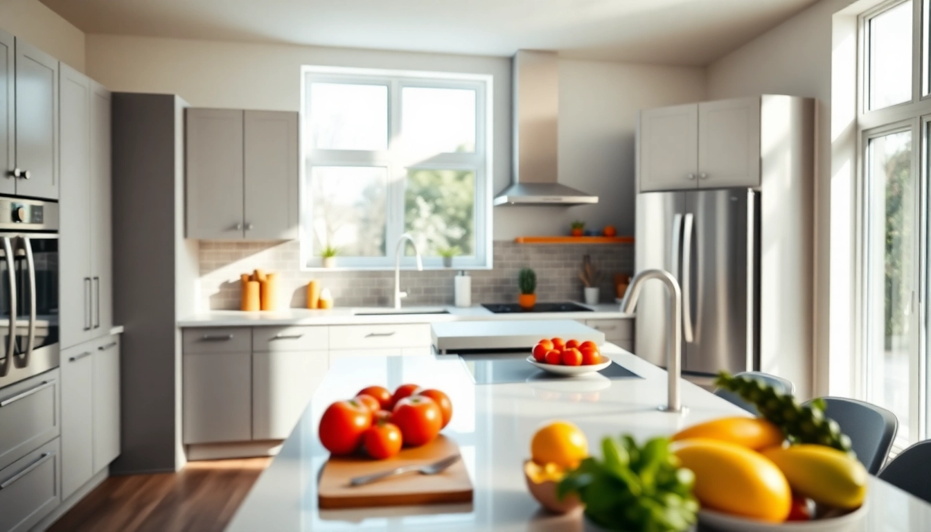 Enhance your home renovation with a modern kitchen design showcasing style and functionality.