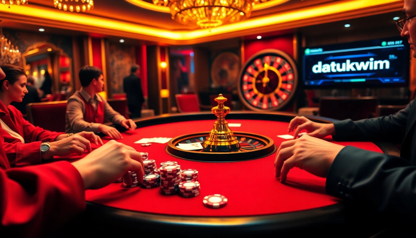 Rasakan sensasi bersama datukwin di meja poker mewah dengan chip dan kartu yang mengilap.