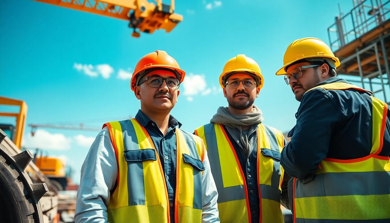 Enhancing construction site safety through proper equipment use and professional demonstration.