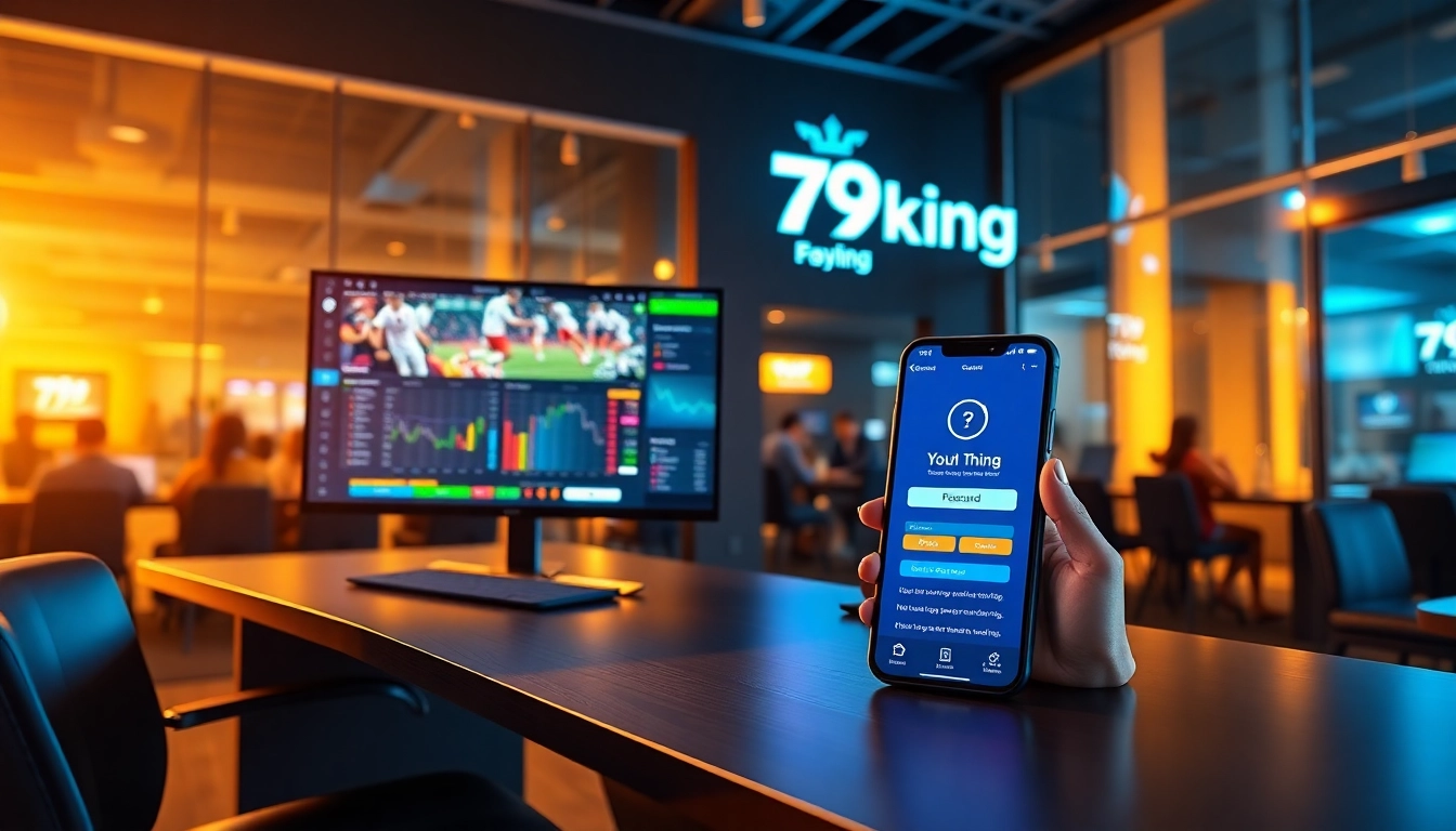Painel de apostas online da 79king em desktop e mobile com login seguro