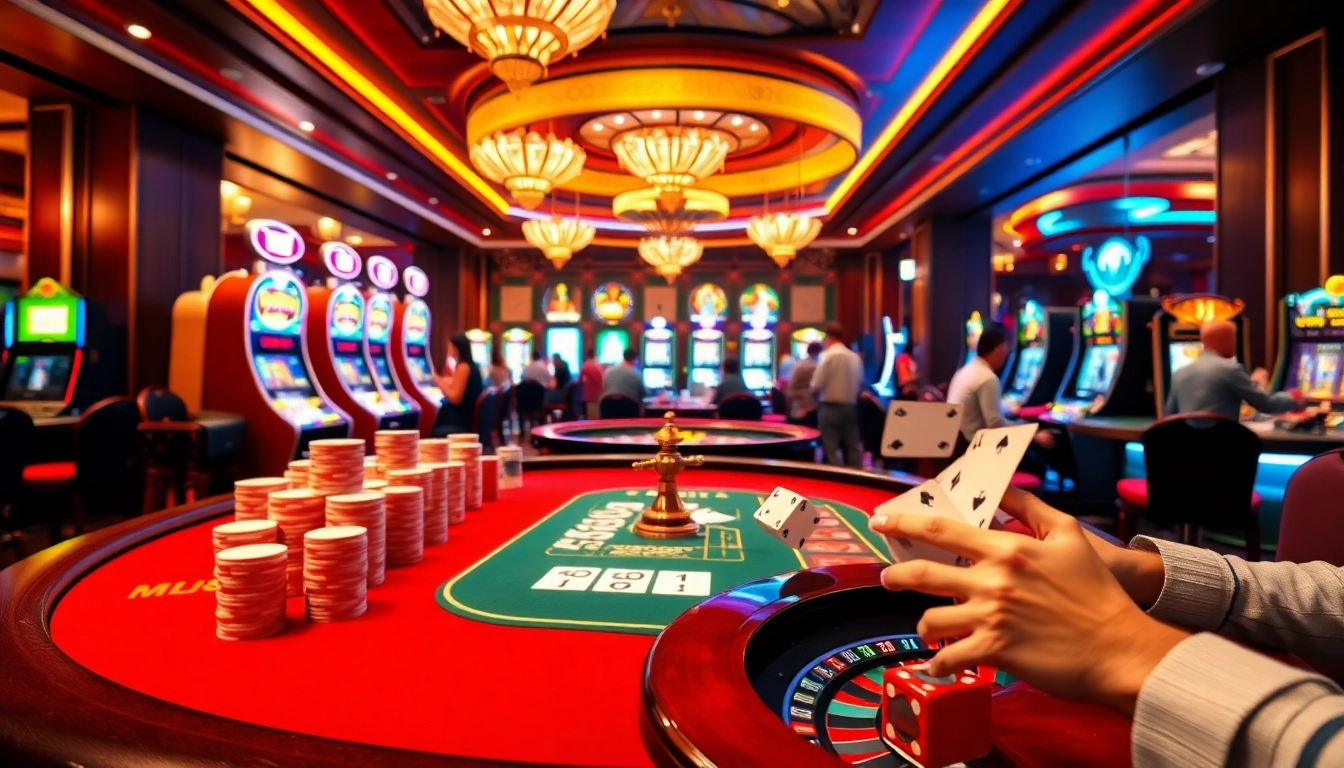 Players enjoy thrilling moments at 789WIN COM's luxurious casino tables, showcasing vibrant gameplay.