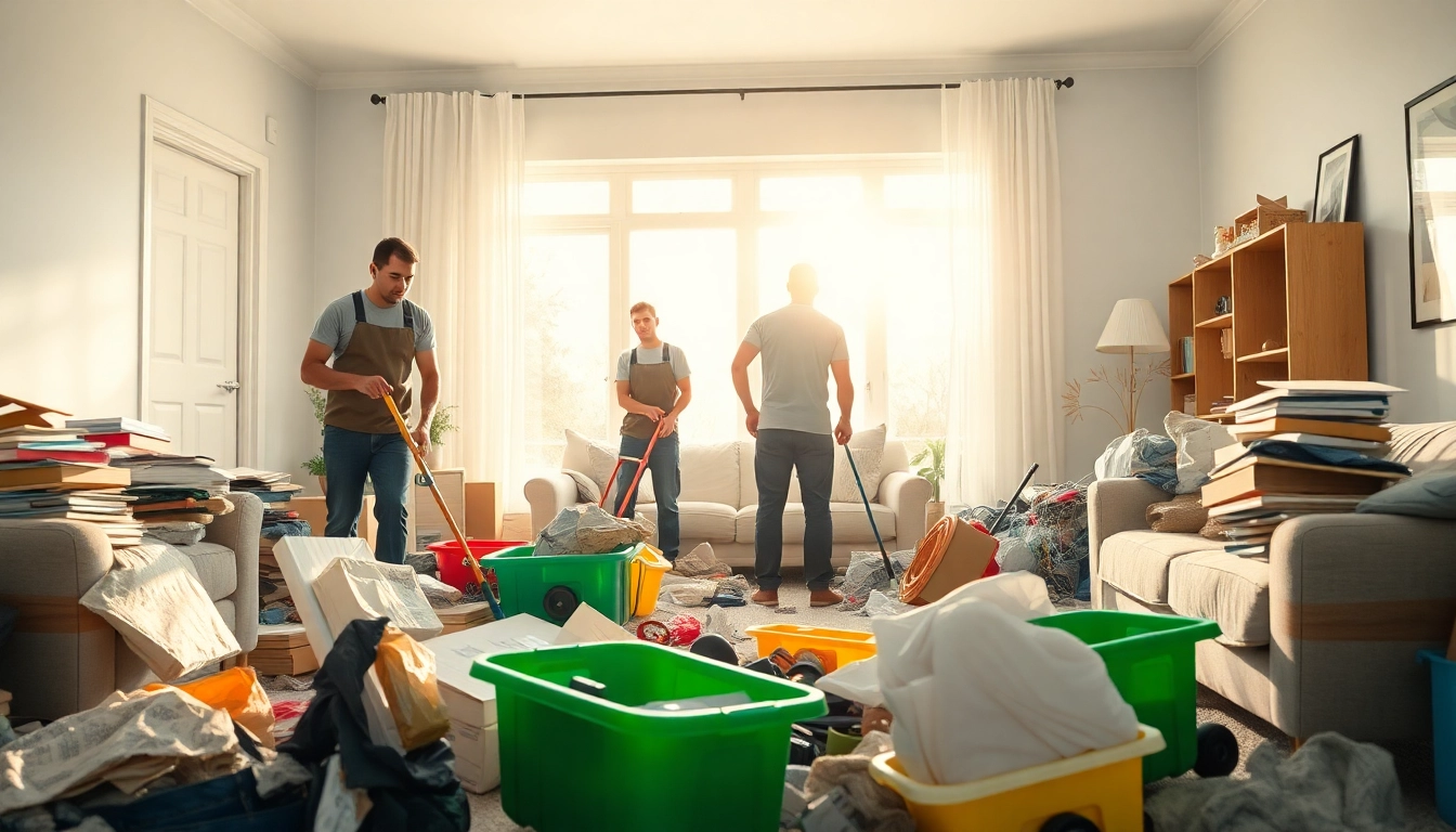 Efficient junk removal team at https://myeasyjunkremoval.com clearing clutter from a tidy home.