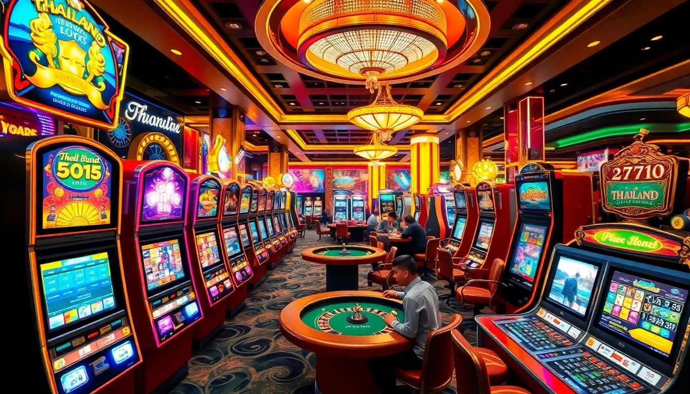 Rasakan aksi Slot Thailand yang mendebarkan dengan visual kasino yang hidup dan permainan yang menarik.