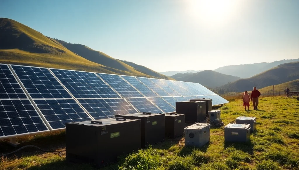 Install off grid solar system components in a sustainable outdoor environment.