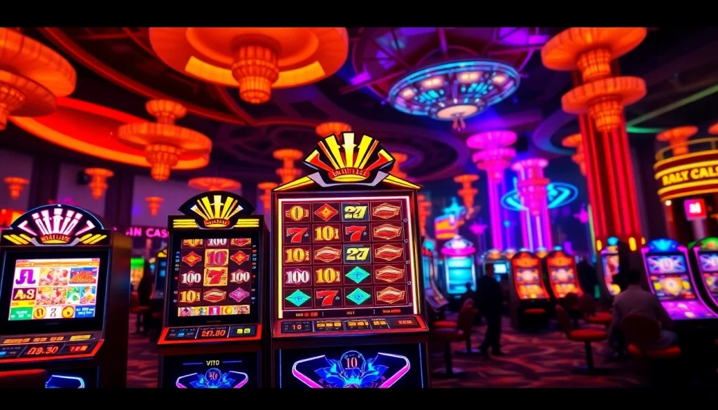 Main view of lipat4d slot machines in an exciting casino setting