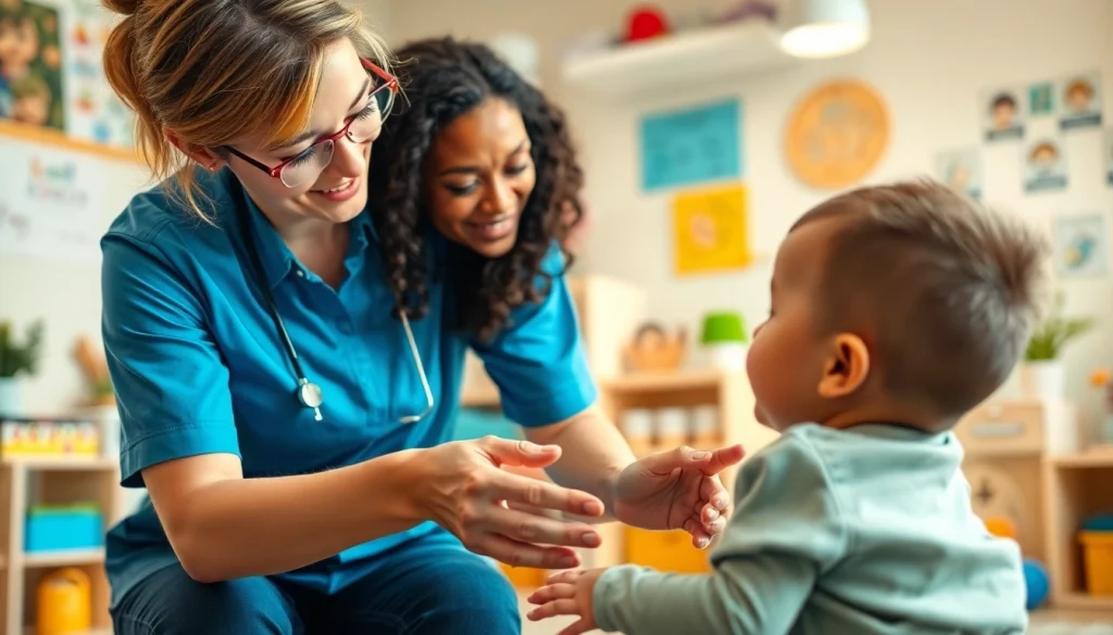 Engaging ABA therapy session at https://www.kiddsaba.com with a professional therapist and child.