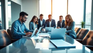 Collaborative legal consultation environment showcasing https://www.websites.law services with professionals engaged in discussion.