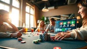 Rasakan keseruan bermain Domino88 poker game dengan teman-teman di meja poker yang meriah.