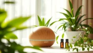 Greenair aromatherapy diffuser creating a calming atmosphere with soothing essential oils.