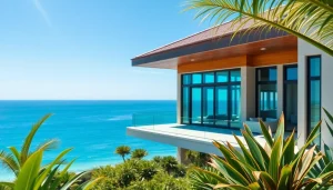 Discovering luxurious Pattaya property surrounded by tropical beauty and clear skies.