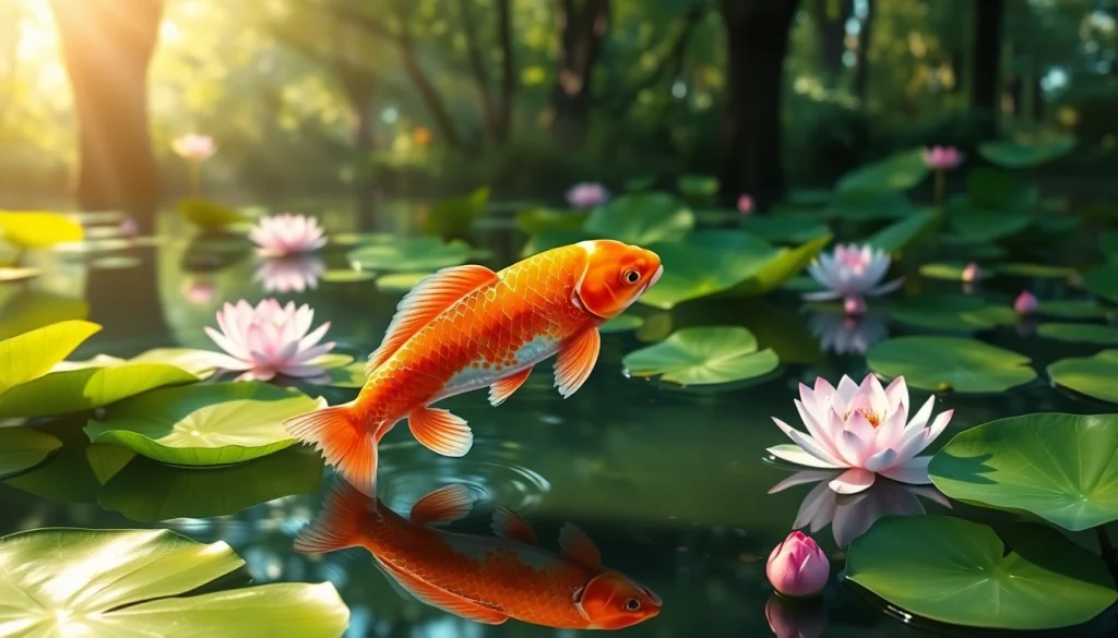 Tarik perhatian dengan koi800 yang melambangkan keindahan ikan koi di kolam yang tenang.