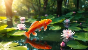 Tarik perhatian dengan koi800 yang melambangkan keindahan ikan koi di kolam yang tenang.