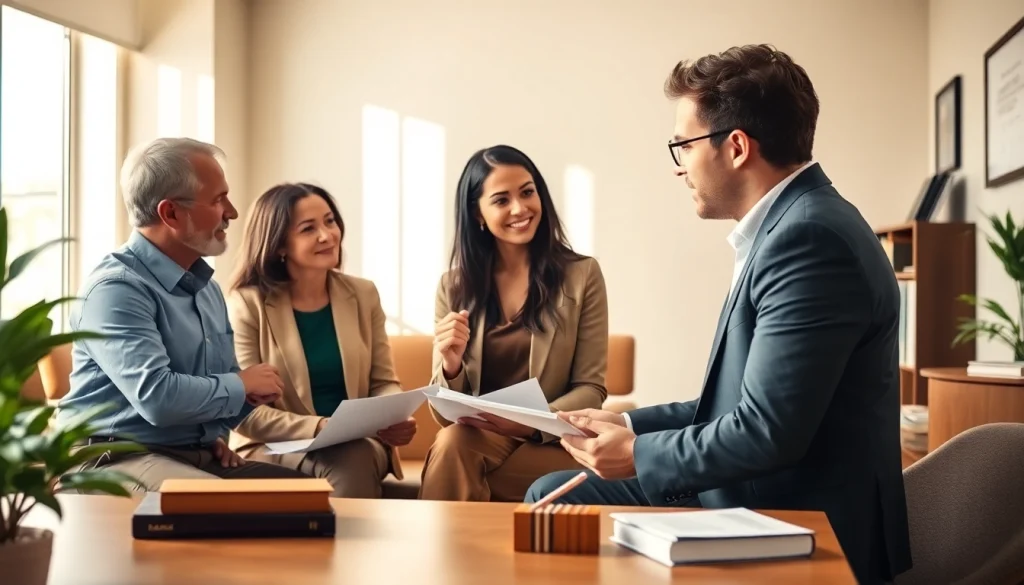 Clients consulting with a professional at https://www.buckheadfamilylaw.com in a welcoming office.