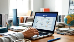 Youdao translation app in use within an inspiring digital workspace.