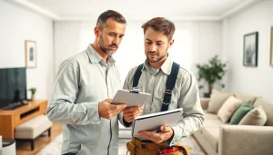 Inspecting for bed bugs with https://affordablebedbugexterminators.com in a cozy living room setting.