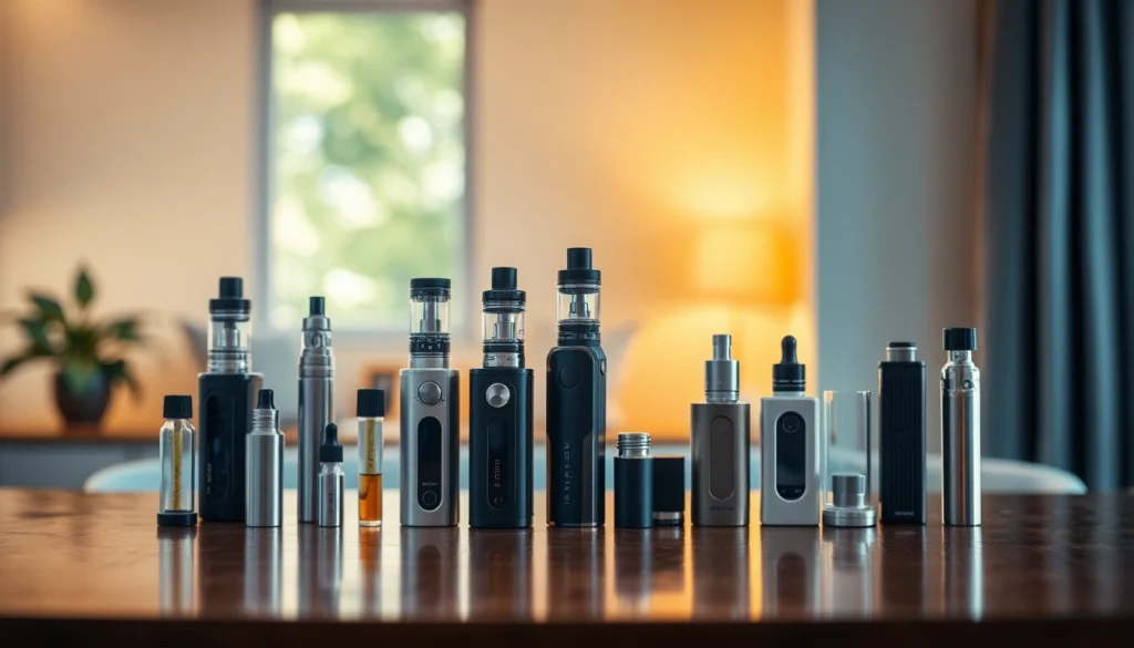 Showcase various vape kits, highlighting unique styles and flavors for enthusiasts.
