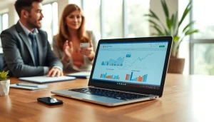 신용카드 현금화에 대한 상담을 진행하는 장면과 전문가의 집중 보여주기