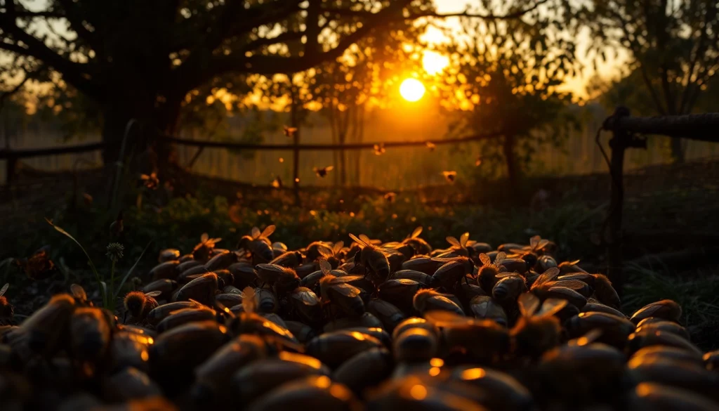 Observa colmenas langstroth bien organizadas en un paisaje apícola natural.