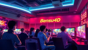 Menyaksikan pemain bersenang-senang dengan bensu4d game di ruang gaming modern.