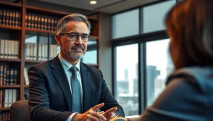 Consultation scene featuring attorney from https://www.davidhardawaylaw.com guiding a client.