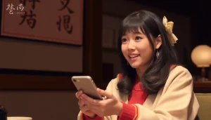 アンス 口コミを元にしたオンライン診療でのカウンセリング風景。リラックスした表情の女性。