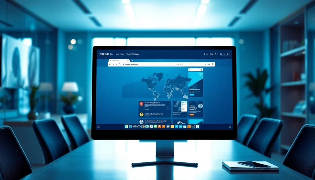 Experience the features of 360安全浏览器 with a modern and user-friendly interface.
