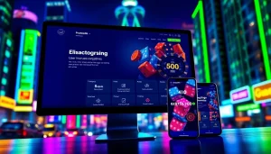 Engaging online gambling interface on https://mm88bc.com/ showcased in a vibrant setting.