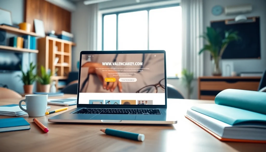 Showcasing the professional services of Www.valenciakey.com in a contemporary workspace setting.