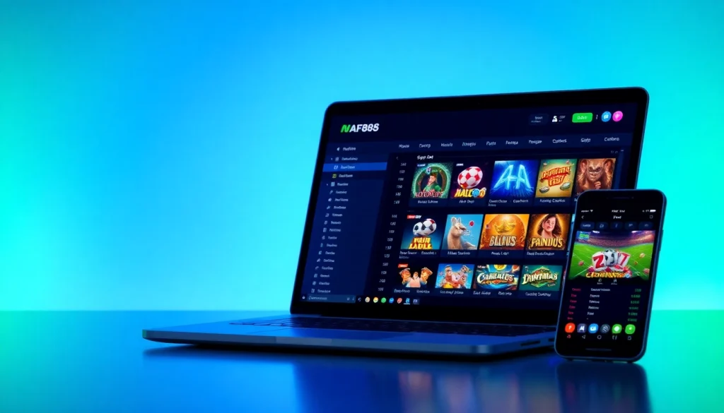 AF88 online betting interface showcasing sports games and casino features in a professional and modern design.