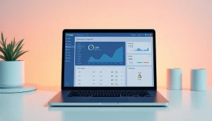 Explore the CiaoTool dashboard with user-friendly features on a sleek laptop screen.