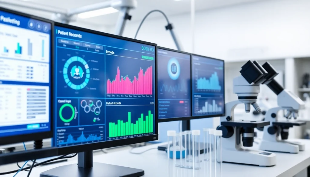 Das Laborinformationssystem LIS zeigt eine moderne Benutzeroberfläche zur Datenverwaltung.
