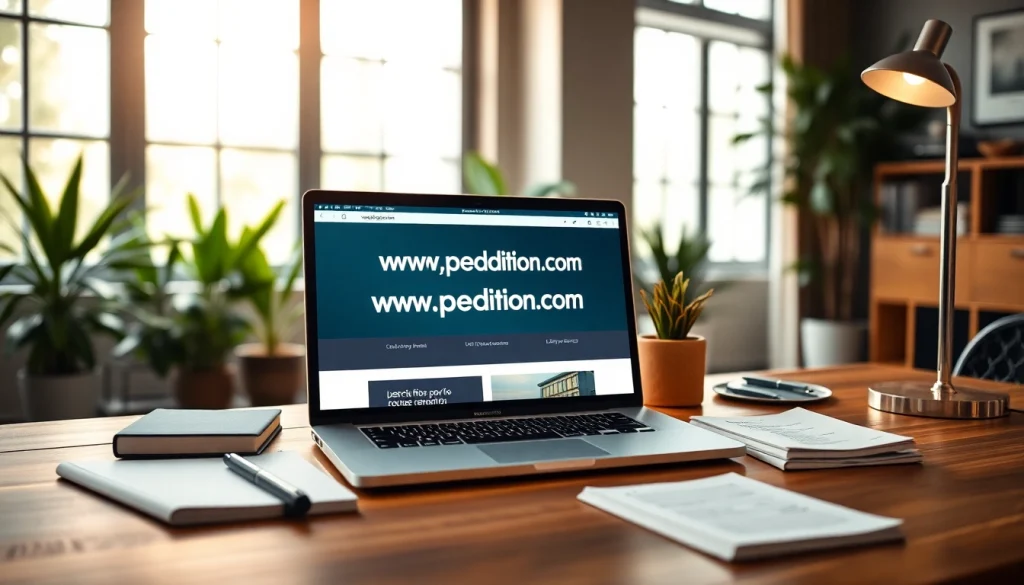 Engaging view of a productive workspace featuring https://wpedition.com on a modern laptop.