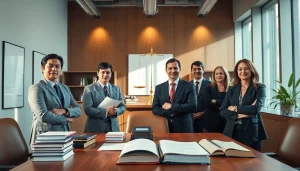 Engaging personal injury attorneys discussing a case at https://www.wcfjustice.com office, showcasing professionalism.