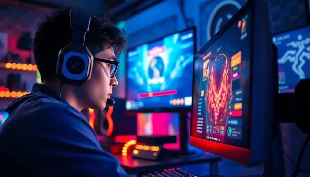 Rasakan keseruan bermain bolahiu game dengan gamer terfokus di ruang modern.