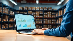 FBA seller maximizing sales with the best Amazon repricer in a modern office.