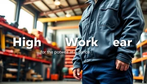 Högkvalitativa arbetskläder av hög kvalitet till bra pris i en industriell miljö.